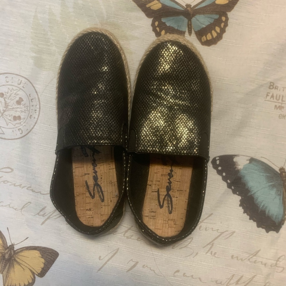 Seven7 cape‎ azul espadrille slip ons